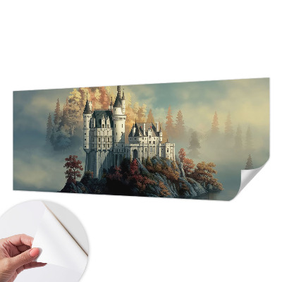 Papel mural texturado decorativo castillo de cuento de hadas