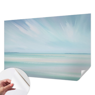 Mural de pared con estampado hermoso mar en calma