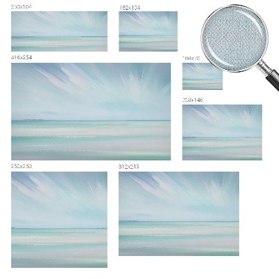 Mural de pared con estampado hermoso mar en calma
