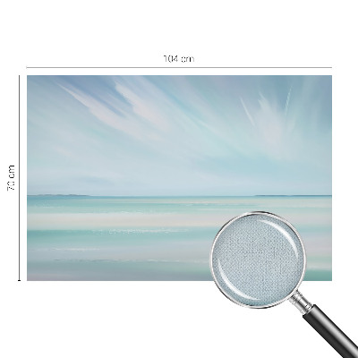 Mural de pared con estampado hermoso mar en calma