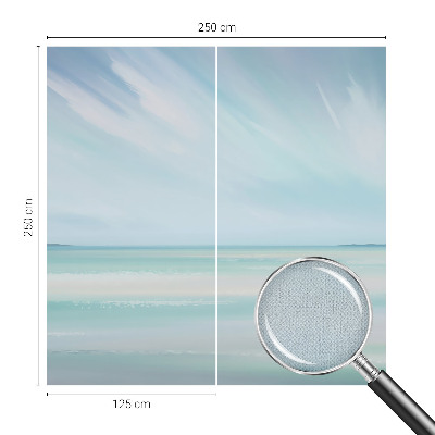 Mural de pared con estampado hermoso mar en calma