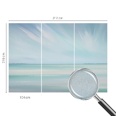 Mural de pared con estampado hermoso mar en calma