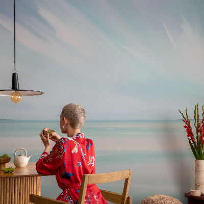 Mural de pared con estampado hermoso mar en calma