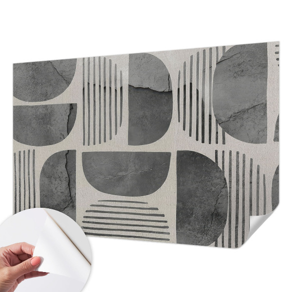Papel mural texturado decorativo Formas geométricas