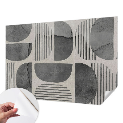 Papel mural texturado decorativo Formas geométricas