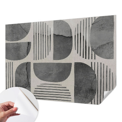 Papel mural texturado decorativo Formas geométricas