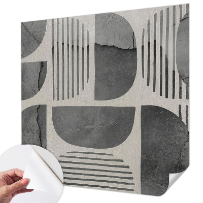 Papel mural texturado decorativo Formas geométricas