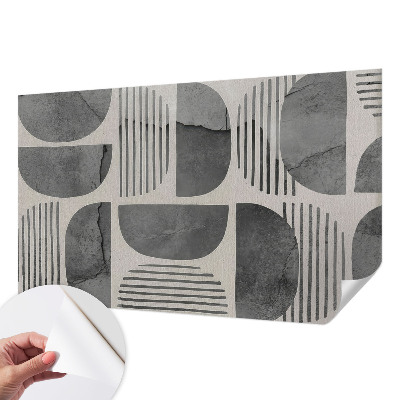 Papel mural texturado decorativo Formas geométricas