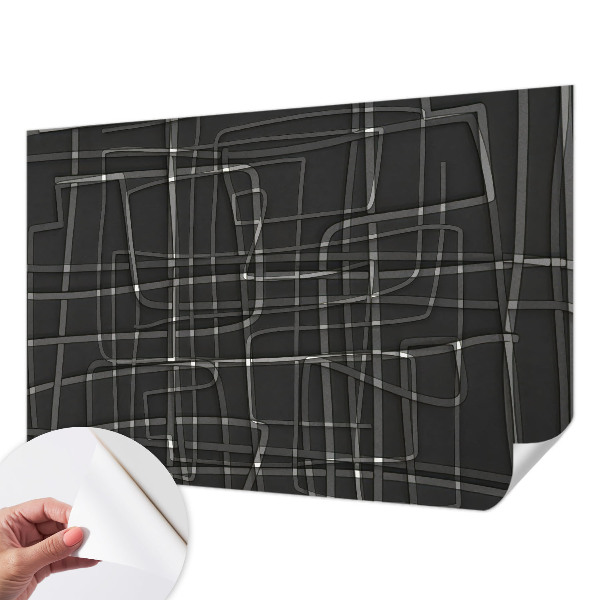 Fotomural decorativo para cabecero de cama Líneas abstractas