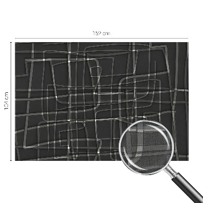 Fotomural decorativo para cabecero de cama Líneas abstractas