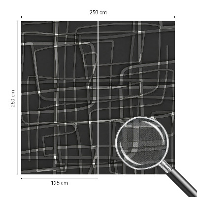Fotomural decorativo para cabecero de cama Líneas abstractas