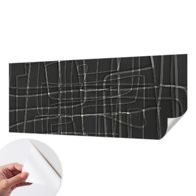 Fotomural decorativo para cabecero de cama Líneas abstractas