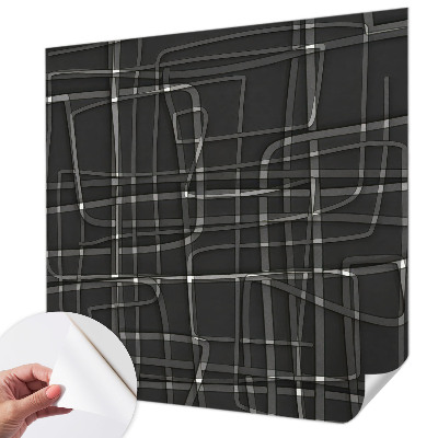 Fotomural decorativo para cabecero de cama Líneas abstractas