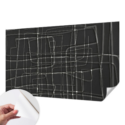 Fotomural decorativo para cabecero de cama Líneas abstractas