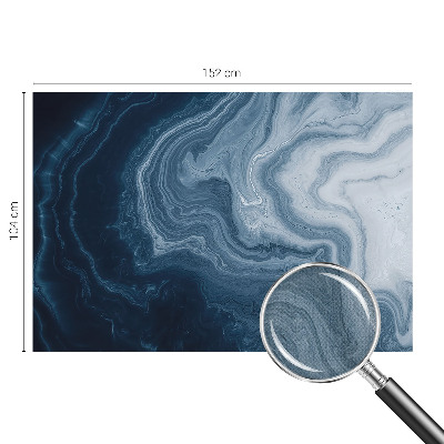 Papel mural con patrón decorativo olas azules