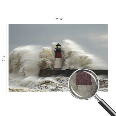 Fotomural decorativo para cabecero de cama con diseño de olas del mar