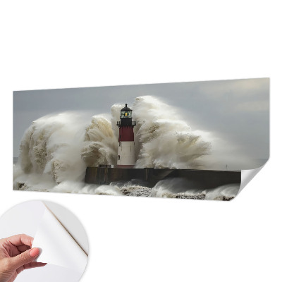 Fotomural decorativo para cabecero de cama con diseño de olas del mar