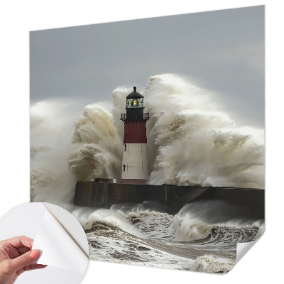 Fotomural decorativo para cabecero de cama con diseño de olas del mar