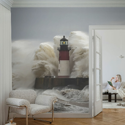 Fotomural decorativo para cabecero de cama olas del mar