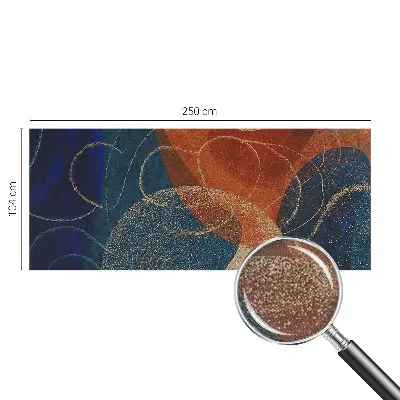 Fotomural decorativo para cabecero de cama con formas coloridas