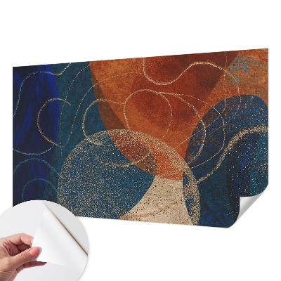 Fotomural decorativo para cabecero de cama Formas coloridas