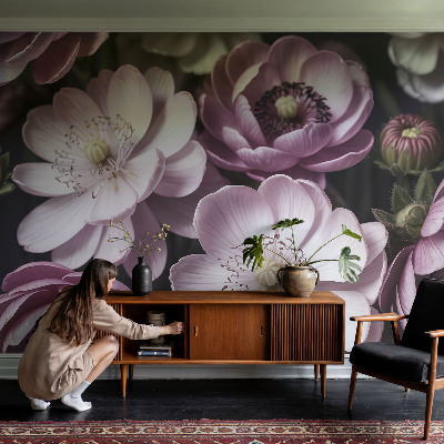 Mural de pared con estampado hermoso Elegancia floral