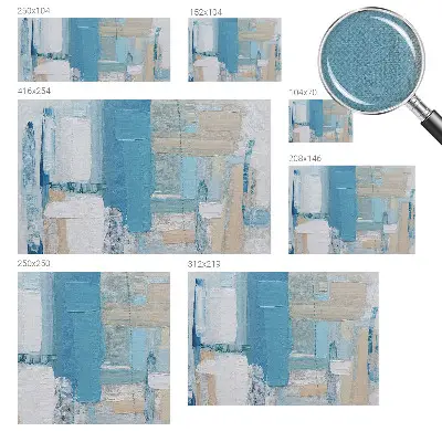 Mural de pared con estampado hermoso con diseño 'Armonía moderna' para decoración de interiores