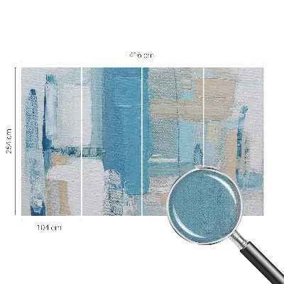 Mural de pared con estampado hermoso con diseño 'Armonía moderna' para decoración de interiores
