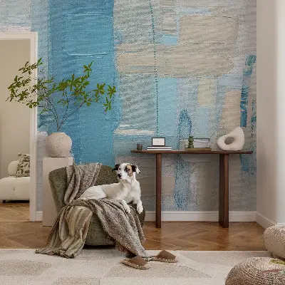 Mural de pared con estampado hermoso con diseño 'Armonía moderna' para decoración de interiores