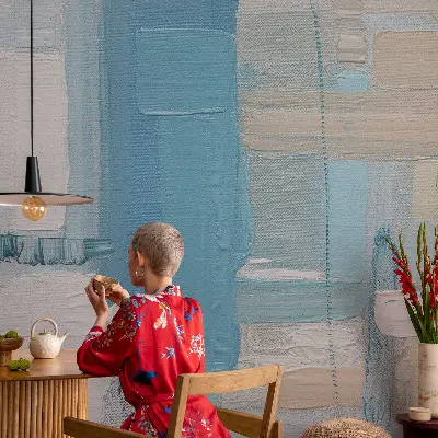Mural de pared con estampado hermoso con diseño 'Armonía moderna' para decoración de interiores