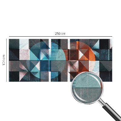 Mural de pared con estampado hermoso Formas abstractas