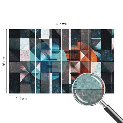Mural de pared con estampado hermoso Formas abstractas