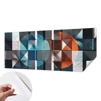 Mural de pared con estampado hermoso Formas abstractas
