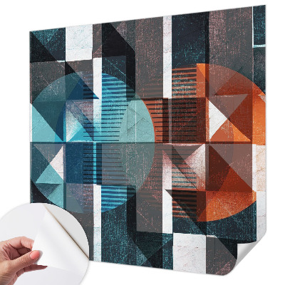 Mural de pared con estampado hermoso Formas abstractas