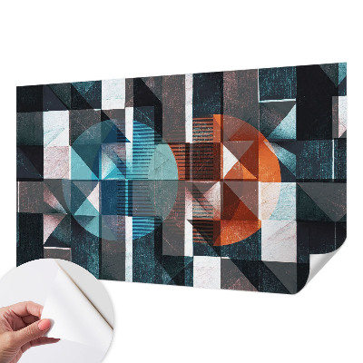 Mural de pared con estampado hermoso Formas abstractas