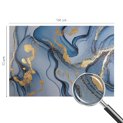 Papel mural con patrón decorativo olas azules