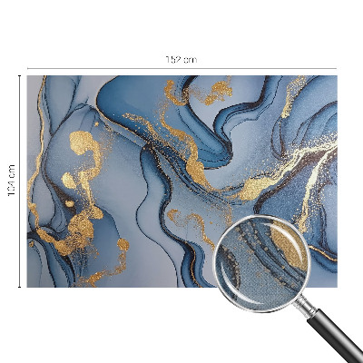 Papel mural con patrón decorativo olas azules