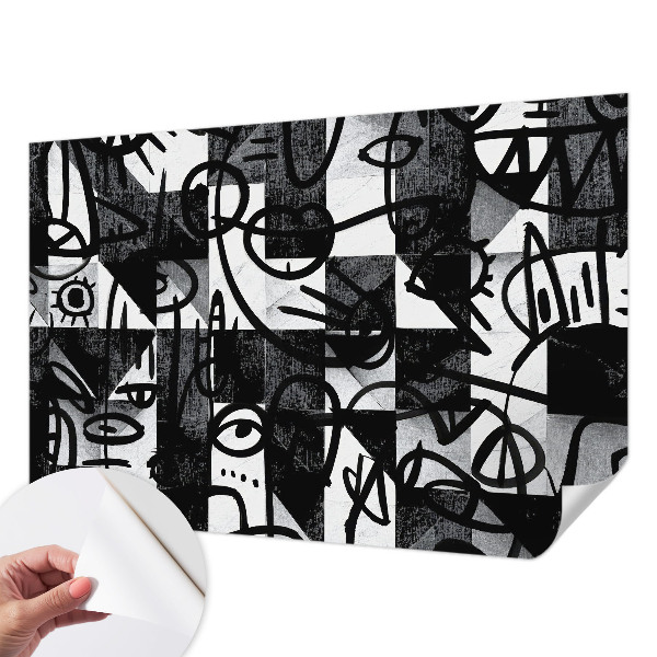Papel mural texturado decorativo Dibujando el caos