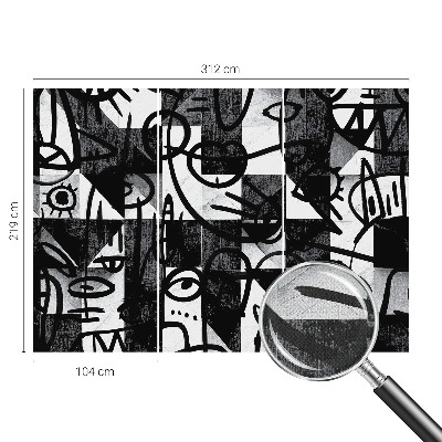 Papel mural texturado decorativo Dibujando el caos