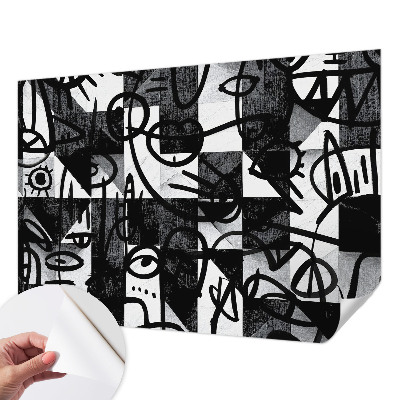 Papel mural texturado decorativo Dibujando el caos