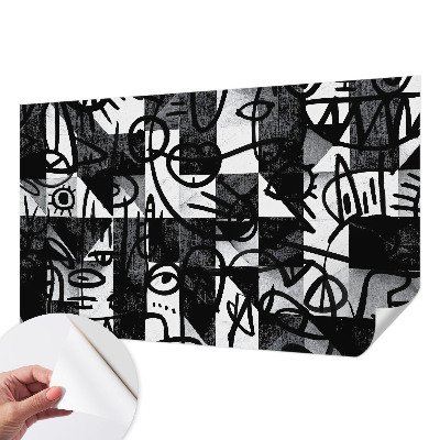 Papel mural texturado decorativo Dibujando el caos