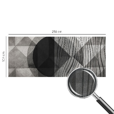 Mural de pared con estampado hermoso Formas abstractas