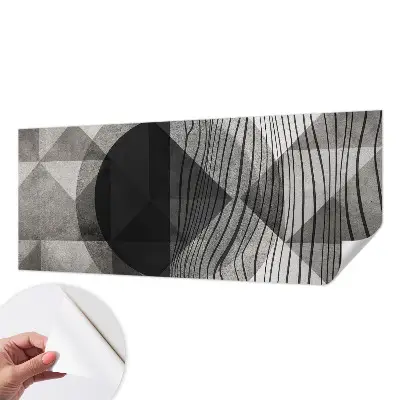 Mural de pared con estampado hermoso con formas abstractas