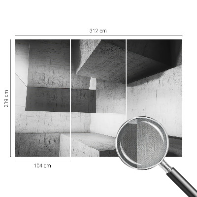 Fotomural decorativo para cabecero de cama Esculturas geométricas