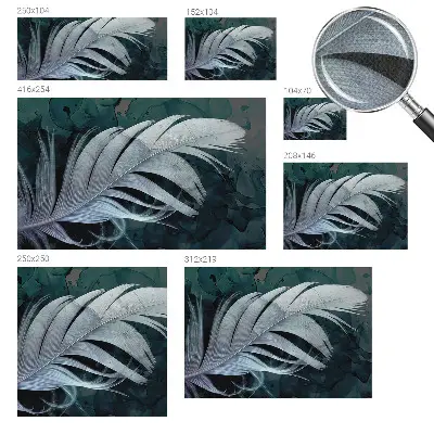 Papel mural texturado decorativo con diseño 'Pluma etérea'