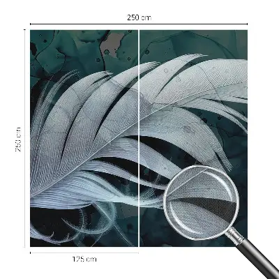 Papel mural texturado decorativo con diseño 'Pluma etérea'