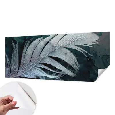 Papel mural texturado decorativo con diseño 'Pluma etérea'