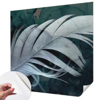 Papel mural texturado decorativo con diseño 'Pluma etérea'