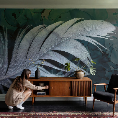 Papel mural texturado decorativo Pluma etérea
