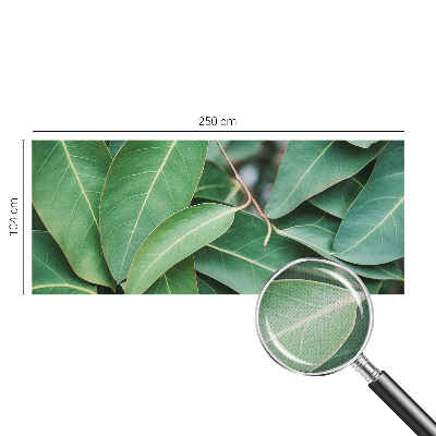 Fotomural decorativo para cabecero de cama hojas verdes